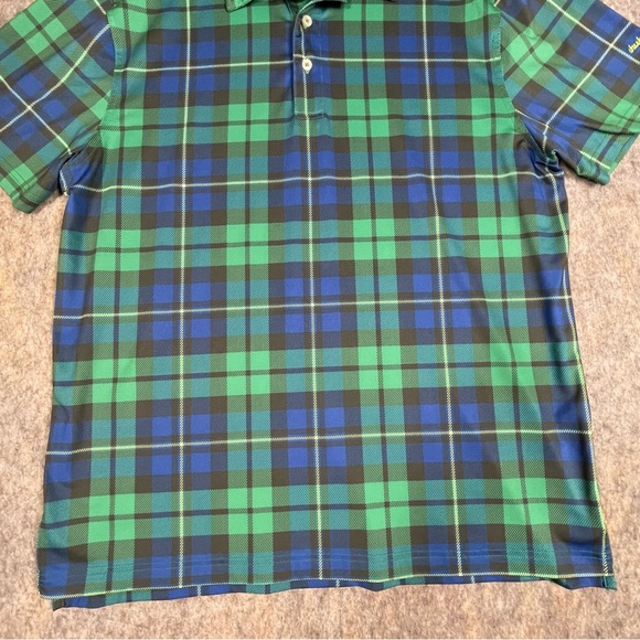 Chubbies Saint Andrew Plaid Tartan Country Club Preppy Golf Polo Shirt Sz L - Picture 5 of 16